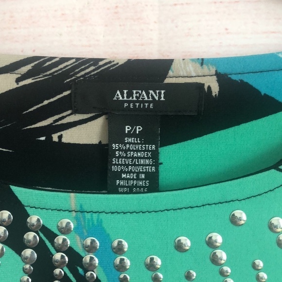 Alfani Multicolor Petite Blouse P/P - Picture 3 of 6